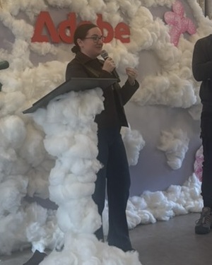 Tara Knight speaking at the Creator Leaders Retreat